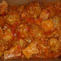 El cooksnap de Estela Gómez cuando hizo Albóndigas en salsa con panceta y chauchas .