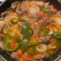 El cooksnap de Eli Farre cuando hizo Fajitas de res (Tampiqueña).