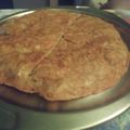 El cooksnap de beatrizcuycoll cuando hizo Tortilla de alcachofas y gambas.