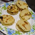 El cooksnap de Ari Garcia cuando hizo Arepas venezolanas.