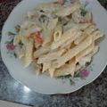 El cooksnap de Anny Sosa cuando hizo Espaguetis con pollo y maní a la cerveza.