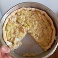 El cooksnap de Candela Marabotto cuando hizo Tarta de puerro y cebolla.