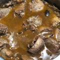 El cooksnap de Vanessa cuando hizo Solomillo de cerdo en salsa con champiñones.