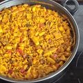 El cooksnap de Eva Evita cuando hizo Fideua con pescado.