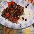 Cooksnap από Νικόλ_ στη συνταγή Σουβλάκια λαχανικών στο γκριλ με σως