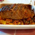 El cooksnap de Alex Rodríguez cuando hizo Lomo a el horno con calabaza.
