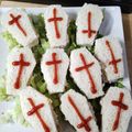 El cooksnap de Patricia Fernández cuando hizo Ataúdes y murciélagos de sándwich para Halloween 🎃.