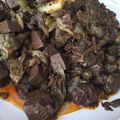El cooksnap de Marieta cuando hizo Wok de hígado con verduras.