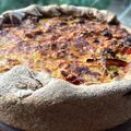 El cooksnap de Valentina Castillo cuando hizo Tarta de calabacín, puerro y cebolla con masa integral.