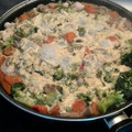 El cooksnap de Monica Aira Fernandez cuando hizo Pollo con nata, brócoli y bacon.