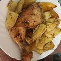 El cooksnap de ENCARNA VILLANUEVA MORA cuando hizo Cuartos traseros de pollo al horno con papas.