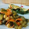 El cooksnap de Janire cuando hizo Tortilla de claras con jengibre y canónigos crudos.