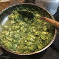 El cooksnap de Adriana Loyarte cuando hizo Dados de pechuga de pollo con arroz verde.