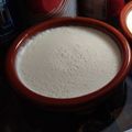 El cooksnap de Sandra cuando hizo 123. Panna cotta de chirimoya.