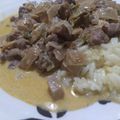 El cooksnap de Lorena Bertoni 😋 cuando hizo Ragout de Cerdo y Arroz Pilaf.