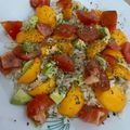 El cooksnap de Débora Cantero Martínez cuando hizo Ensalada de arroz agridulce con nísperos.