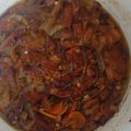 El cooksnap de karina garcia cuando hizo Hongos al escabeche.