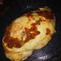 El cooksnap de Jesica Ramirez cuando hizo Pechuga de pollo relleno.