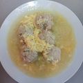 El cooksnap de El olivo loco cuando hizo Albóndigas en caldo de cocido.
