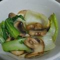Cooksnap dari Sia Swie Ling untuk resep 207. Tumis Bokchoy + jamur Champignon