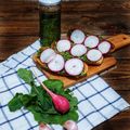 Cooksnap de سندس sur la recette Pesto de fane de radis
