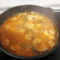 El cooksnap de Toñy Vázquez Chorro cuando hizo Merluza en salsa con guisantes y gambas.