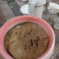 Aamna Saad's cooksnap of when they made Anda with lachedaar paratha.