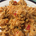 El cooksnap de Sara Lopez cuando hizo Arroz meloso con verduras, champiñones y pollo.