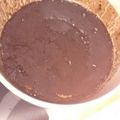 El cooksnap de Uma Carina cuando hizo Volcán húmedo de chocolate al microondas.