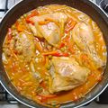 El cooksnap de Emilio Cabrera Gálvez cuando hizo Pollo a la jardinera.