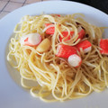 El cooksnap de Ainohika cuando hizo Spaguetis con palitos de cangrejo.