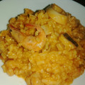 El cooksnap de Con2enes cuando hizo Arroz meloso con gamba roja y calamar.