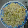 El cooksnap de Maria cuando hizo Tallarines carbonara.