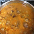 El cooksnap de fernando blanco cuando hizo Albóndigas de carne mixta en salsa Española.