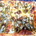 El cooksnap de Evita cuando hizo Pizza Hojaldrada de Espárragos Berenjena Champiñones y Pimiento.