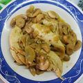 El cooksnap de Vanessa G cuando hizo Pollo con salsa de champiñones.