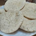 El cooksnap de Valeria Páez cuando hizo Pan árabe integral.
