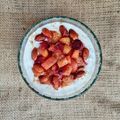 El cooksnap de Mate Amargo 🧉🍪 cuando hizo 🍑🫙 Chía pudding con duraznos tibios a la canela 🫙🍑 Sin endulzantes añadidos.