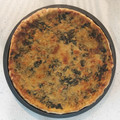 El cooksnap de MaryGlory cuando hizo Quiche de espinacas y bacon.