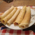 El cooksnap de Sofia cuando hizo Panqueques con manjar.