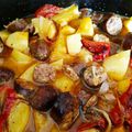 Cooksnap από amande στη συνταγή Πατάτες με λουκάνικα στη γάστρα