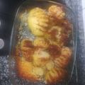 El cooksnap de epierobadia..... cuando hizo Patatas Hasselback al horno, rellenas de bacon y queso.