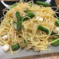 El cooksnap de Maiko Kamata cuando hizo Pasta con camarones.