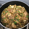 El cooksnap de Monique cuando hizo Muslos de Pollo deshuesados a la cerveza.