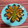 El cooksnap de Ana Muñoz cuando hizo Mejillones con pisto picante.