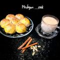 کوک اسنپ Mozhgan Azhir بعد از امتحان کردن معجون شیر عسل دارچین.
