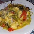 El cooksnap de Lucía I. cuando hizo Chop suey de pollo y verduras .
