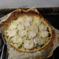 El cooksnap de juantxo cuando hizo Quiche de calabacín, puerro y queso de cabra.