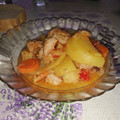 El cooksnap de Laura cuando hizo Estofado de pollo con patatas y zanahorias.