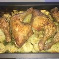 El cooksnap de Mariavi cuando hizo Pollo al horno con patatas.